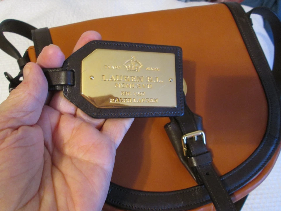 Bolso bandolera vintage de cuero Lauren Ralph Lauren Foto 2 de 4