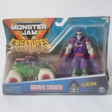 Spin Master Monster Jam CREATURES Grave Digger Grim Monster Truck New Sealed
