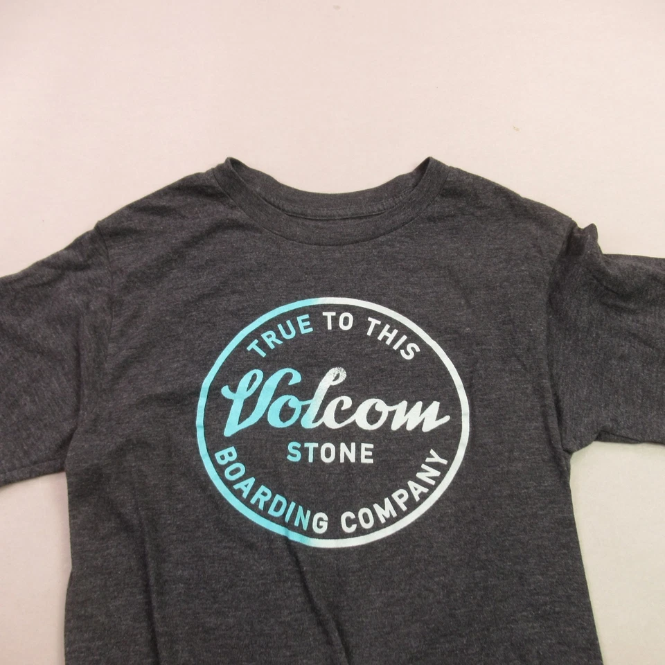 Volcom Shirt Mens Medium Short Sleeve Gray Crew Neck Lightweight - Image 3 of 4