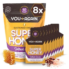 Super Honey Clean Energy Gel, Himalayan Salted Cacao | Electrolyte Replenishment