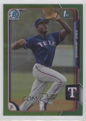 2015 Bowman Draft Chrome Green Refractor 45/99 Eric Jenkins #165 0x1