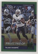 2017 Panini Donruss Press Proof Green Tajae Sharpe #140 2xd