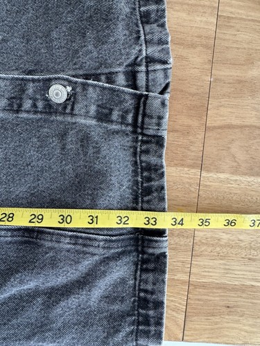 Levi's schwarz Acid Wash Button Down Denim Minikleid Größe Medium - Bild 9 von 9