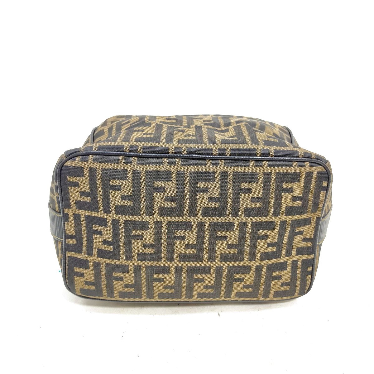 Fendi Hand Bag Zucca Canvas Vanity Brown Nylon 5651293 | eBay