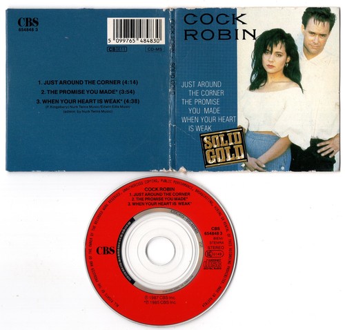 Cock Robin CD-SINGLE 3-Inch Solid Gold series © 1989 CBS incl. blister 654848 3 - Picture 2 of 2