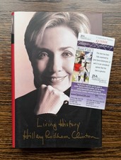 Hillary Rodham Clinton Signed Memoir  Book Living History JSA COA