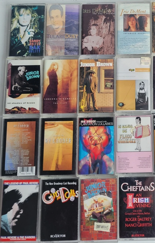 Estate Cassette Tape Collection Lot 70 Folk Blues Jazz Flamenco Singer Vintage - Image 3 of 4