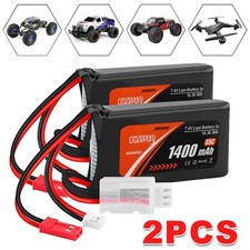 7.4V Lipo Battery 2S 1400mAh PH2.0 &JST Plug for Axial SCX24 RC Racing Car Truck