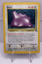 Pokémon Ditto 3/62 Fossil Holo 50 mp Wizards of the Coast 1999 TCG