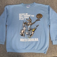 1995 North Carolina Tar Heels - Looney Tunes - Vintage College Sweatshirt XL 