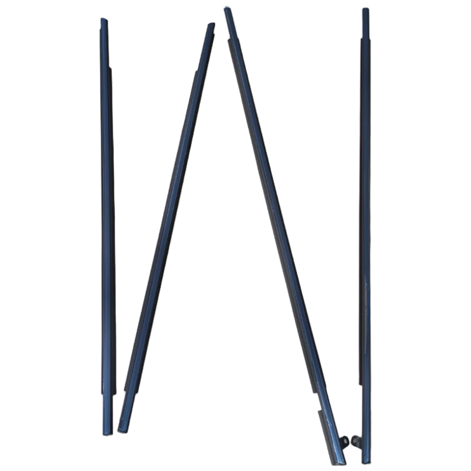 For Toyota Venza 2009-2016 4Pcs Chrome Outside Window Moulding Weatherstrip Seal Foto 4 de 4