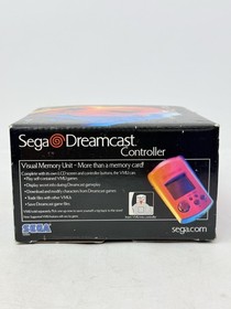 Sega Dreamcast OEM Control Pad Gray Gamepad Pre-Owned w/ Box and VMU - Untested