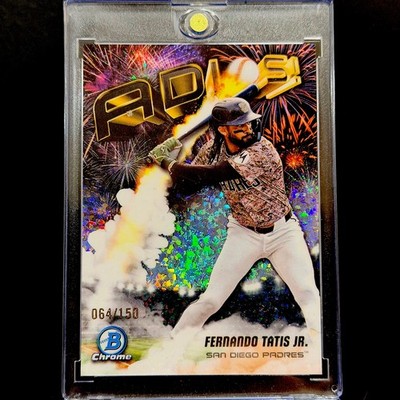 Fernando Tatis Jr 2025 BOWMAN CHROME ADIOS! MINI-DIAMOND REFRACTOR /150🔥