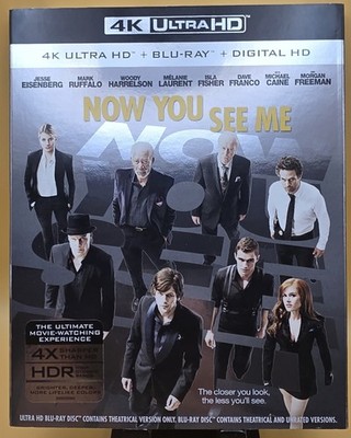 Now You See Me (4k Ultra HD + Blu-ray, 2013) NEW
