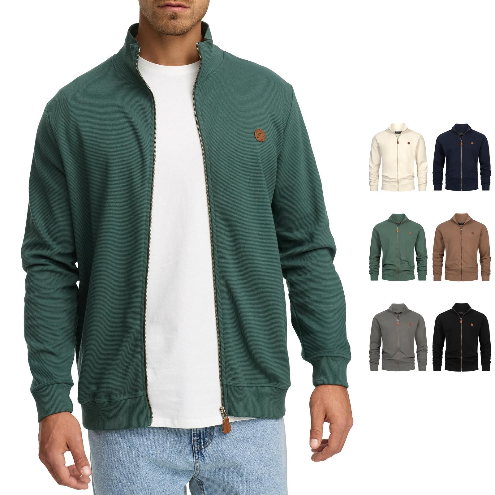 Indicode Hombre Sudadera INGuadalupe Cardigan Suéter Cremallera