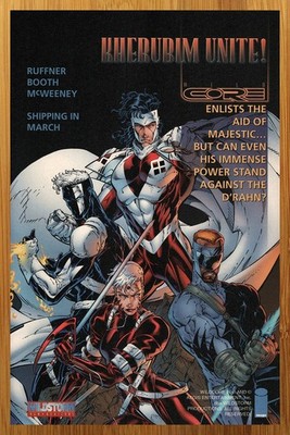1998 Wildstorm Comics Wildcore Print Ad/Poster Jim Lee WildCATS Brett Booth Art