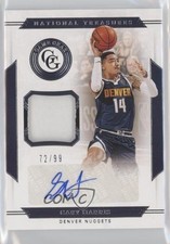 2019-20 Panini National Treasures Game Gear 72/99 Gary Harris #GGA-GHS Auto ib1