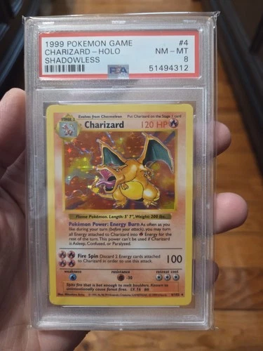 PSA 8 SHADOWLESS Charizard