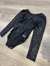 MÄDCHEN THE ZONE SCHWARZ GYMNASTIKANZUG GRÖSSE 30" ALTER 9-10 JAHRE