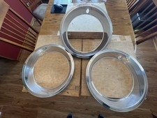 3 Nos Gm Small Flaws Rally Wheel Trim Rings Camaro Nova Chevelle Gm475020 3 Nos Gm Small Flaws Rally Wheel Trim Rings Camaro Nova Chevelle Gm475020