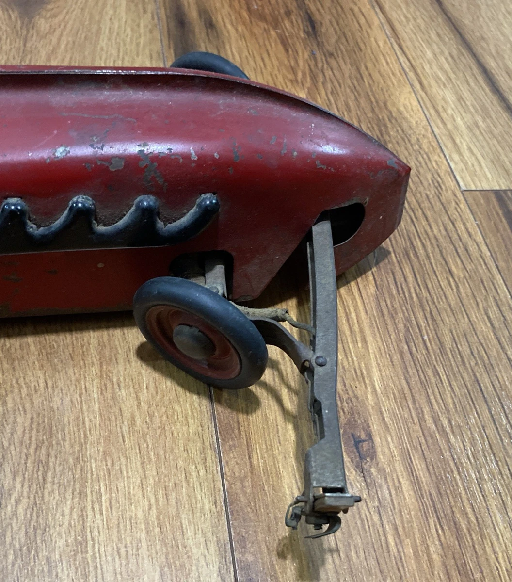 *TEILE* Vintage 1920er Kingston Kokomo Red Arrow 15" Tether Race Elektroauto