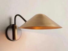 Mid Century Modern Brass Swing Italian Diabolo Wall Sconce Light Fixture