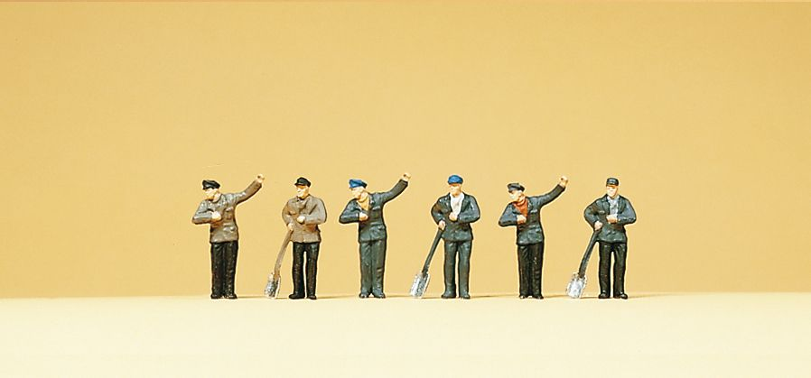 Preiser 79056 Engine Drivers & Firemen (Pk6) N Gauge Figures