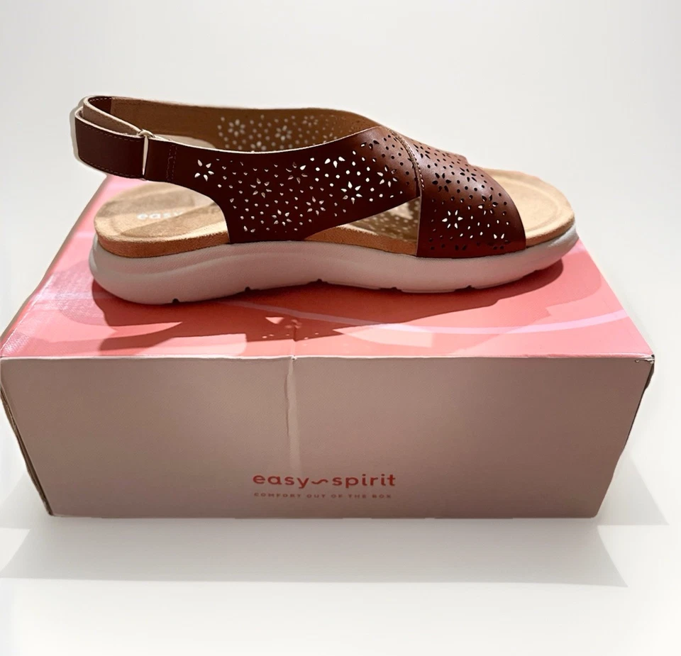 Sandalias Amiya con tiras - Marrón - Para mujer Talla 9,5 Foto 2 de 3