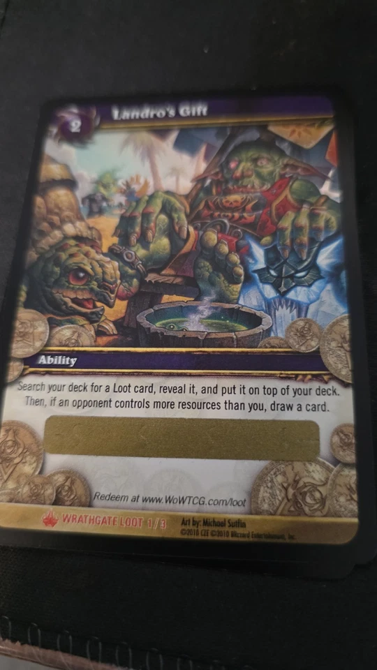 World of Warcraft TCG Landro’s Gift Unused Loot Card Spectral Tiger Mount Chance - Image 3 of 3