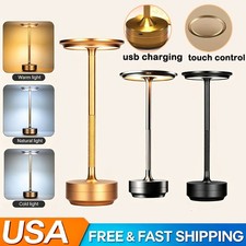 Cordless LED Touch Sensor Table Lamp Rechargeable Dimmable Bar Desk Night Light