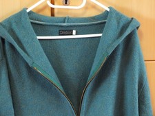 Deerberg/Flomax  Strickjacke türkis Schurwolle XL