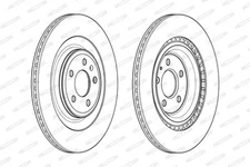 Ferodo DDF1990C Brake Disc for Audi