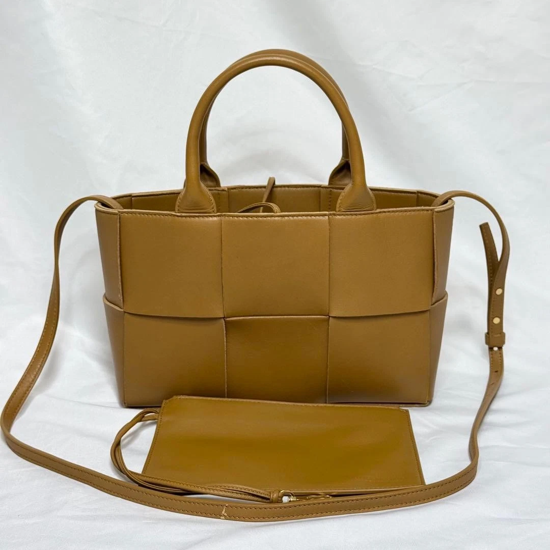 Bottega Veneta Mini Arco Tote Bag Maxi 2way Leather Camel