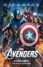 The Avengers movie poster : Captain America, Iron Man, Hulk : 11 x 17 inches : 