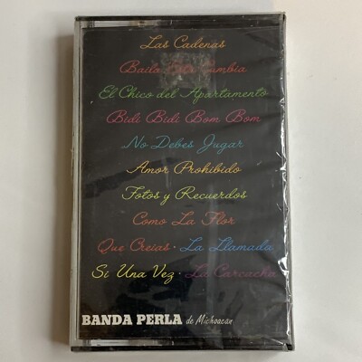 Banda Perla Cassette Canciones de Selena Como la Flor Amor Prohibido Rare New