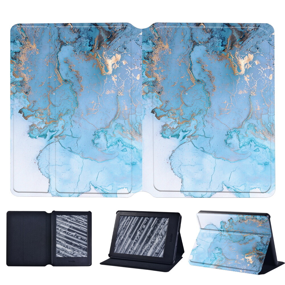 Smart Stand Leather Cover Case For Amazon Kindle 4/5/7/8/9 - Foto 7