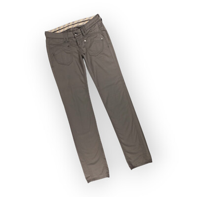 Freesoul Vintage Jeans M 38 L34 silber grau Low Waist Hose Y2K Ebba -Style