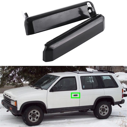 Set Maniglie Esterne Anteriori Per Nissan D21 Hardbody E Pathfinder | 2 Pezzi | Nero | Plastica - Foto 6