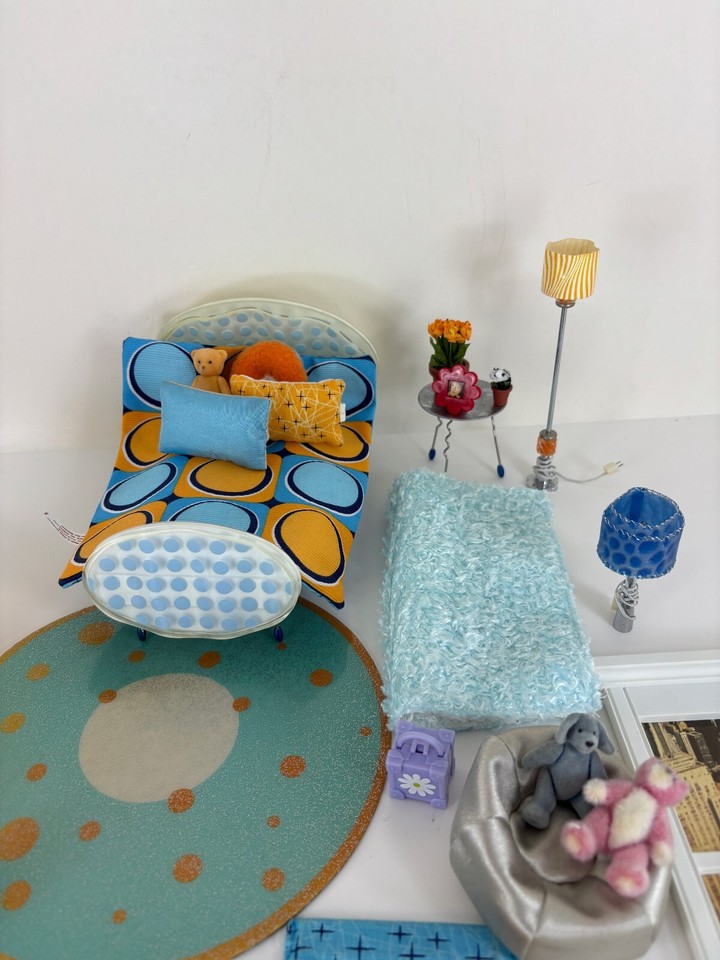 American Girl AG Minis Blue Illuma Room with Accessories eBay