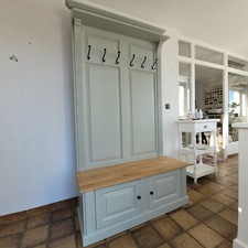 Garderobe Flurgarderobe Wandgarderobe Garderobenset Diele Massiv Landhauswelt