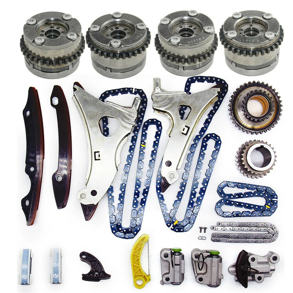 Timing Chain Kit & Camshaft Adjusters For M278 Benz W212 E550 GL550 S500 CLS500 Foto 2 de 4