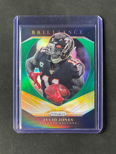 2020 Panini Prizm Football Julio Jones Brilliance Green Prizm #12