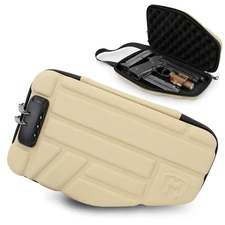 CM Locking Pistol Case Fits 9mm Pistols , Clips and More with Lock Zippers