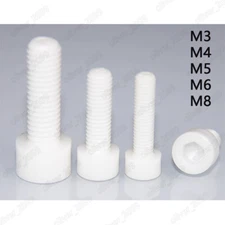 ZrO2 Zirconia Ceramic Hex Socket Bolts Cap Head Screws DIN912 M3/M4/M5/M6/M8