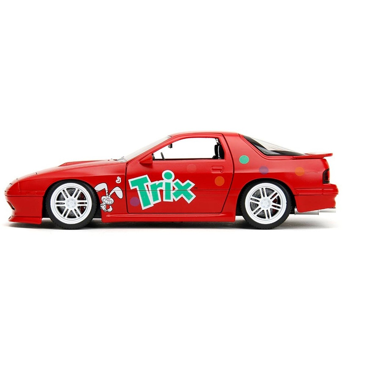 32199 Jada 1:24 1985 Mazda RX-7 With Trix Rabbit Figure Hollywood
