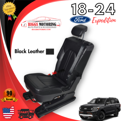 【mk】助手席フラット【ブラックレザー】 2018-2024 Factory Oem Ford Expedition 2nd Second Row Middle Jump