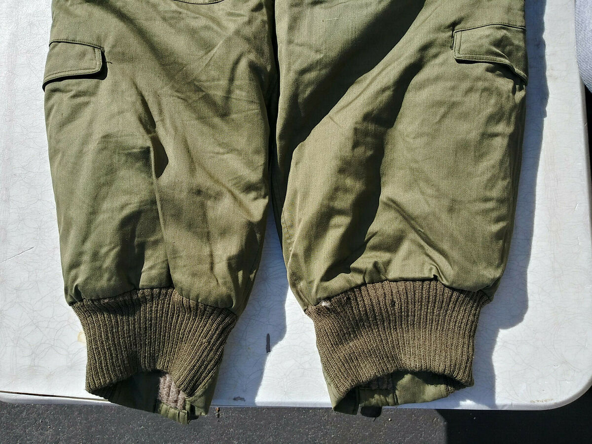 WW2 USAAF A-11A Heavy Flight Trousers w/ Suspenders Size 30 WW2 USAAF A-11A Heavy Flight Trousers w/ Suspenders Size 30