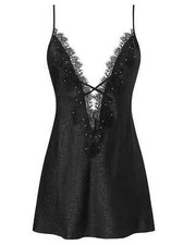 Ann Summers Cherryann Luxe Black Chemise XXL 24 26