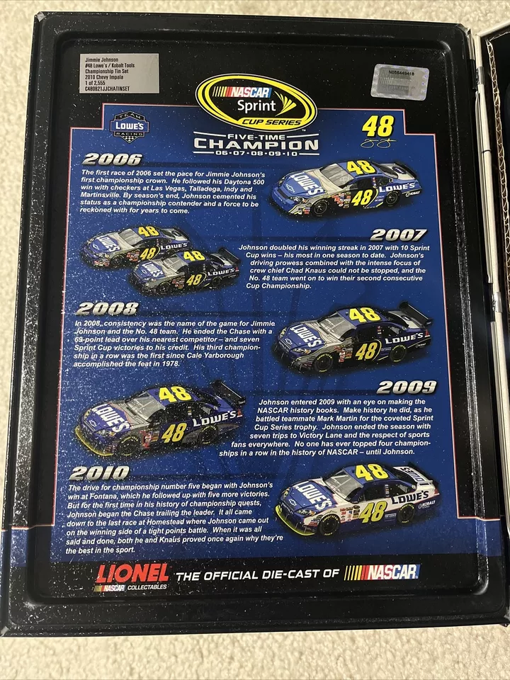 #48 JIMMIE JOHNSON LOWES KOBALT TOOLS 2010 CHAMPONSHIP TIN 1:24 - Image 2 of 4