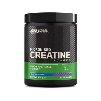 Optimum Nutrition Micronised Creatine Powder - Blue Raspberry 2x360g Pack